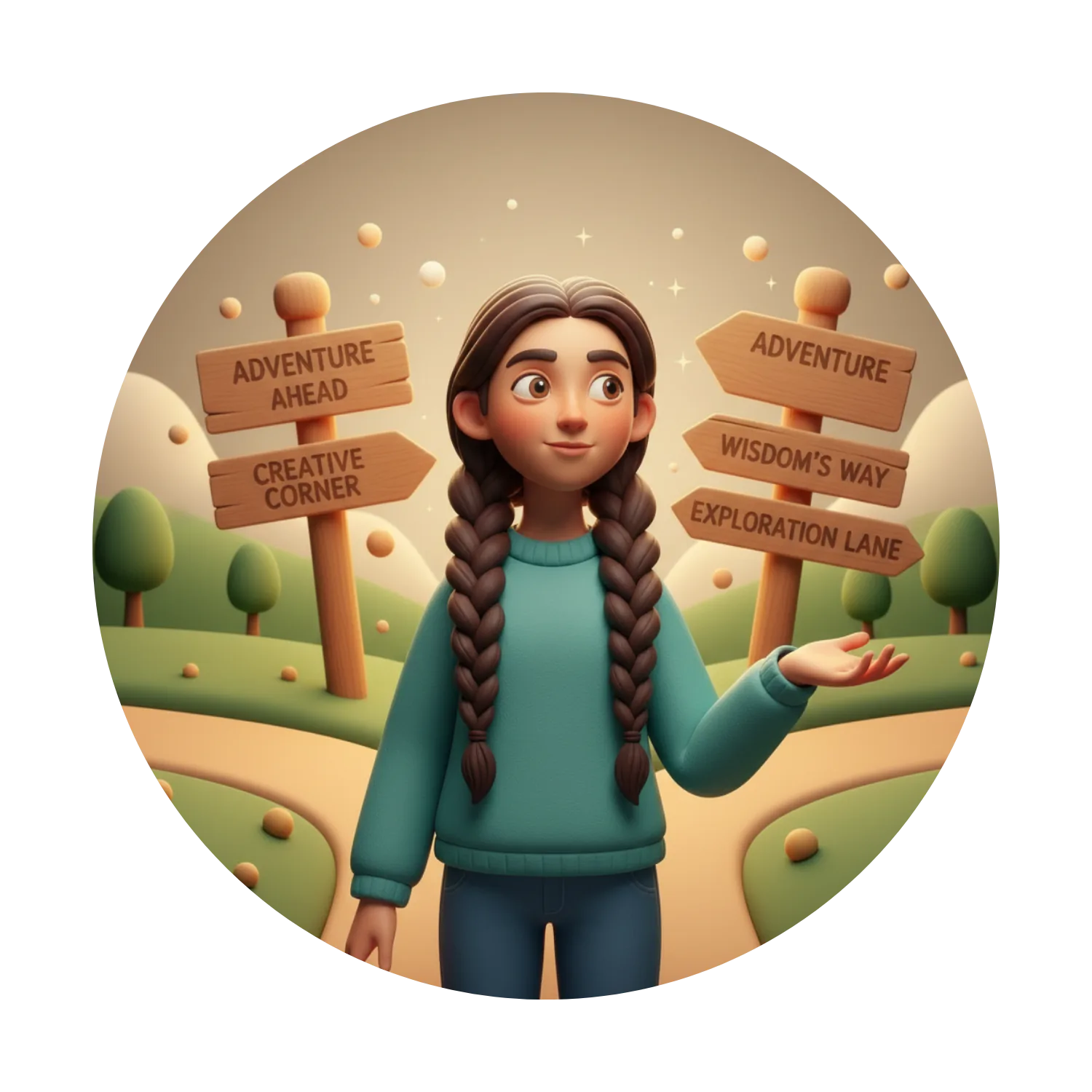 Clear local pathways coming into focus for a young person.